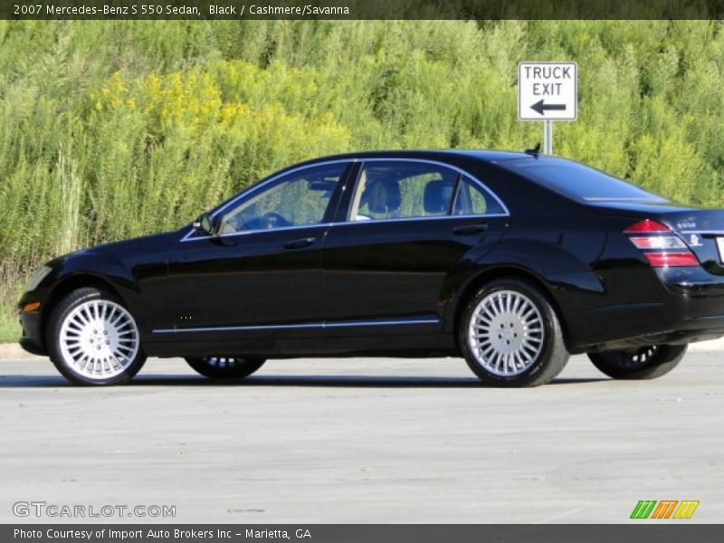 Black / Cashmere/Savanna 2007 Mercedes-Benz S 550 Sedan
