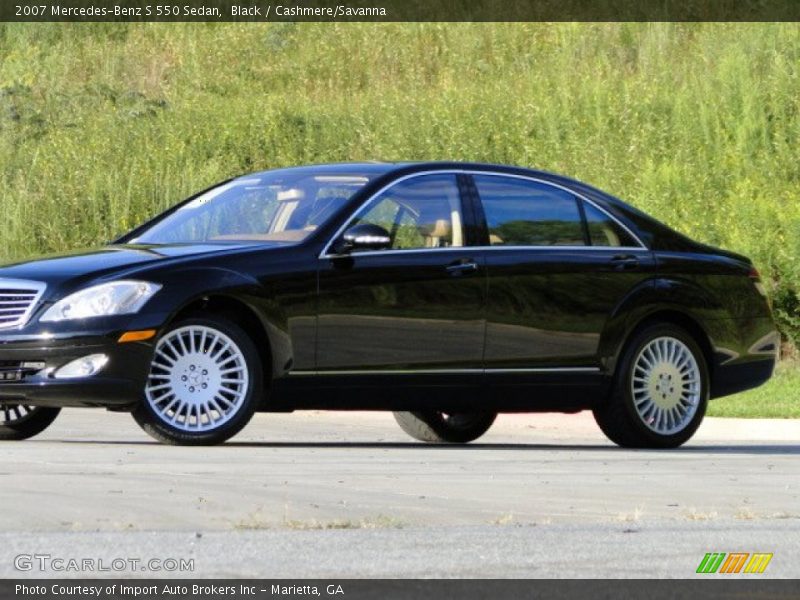 Black / Cashmere/Savanna 2007 Mercedes-Benz S 550 Sedan