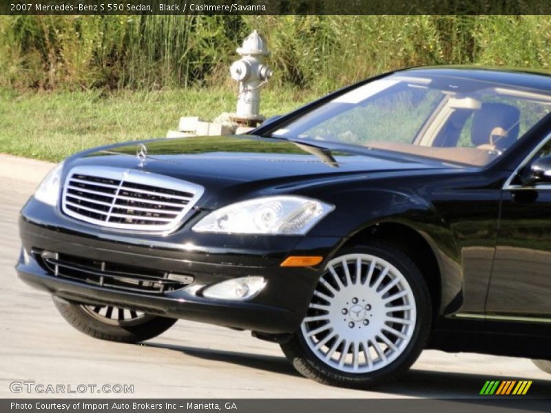 Black / Cashmere/Savanna 2007 Mercedes-Benz S 550 Sedan