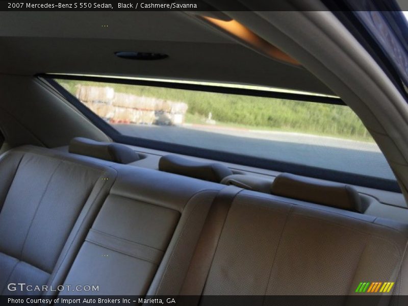 Black / Cashmere/Savanna 2007 Mercedes-Benz S 550 Sedan
