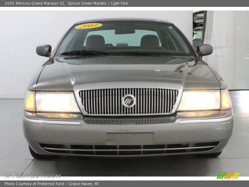 Spruce Green Metallic / Light Flint 2003 Mercury Grand Marquis GS