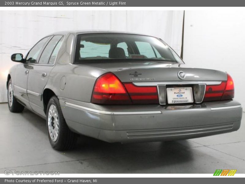 Spruce Green Metallic / Light Flint 2003 Mercury Grand Marquis GS