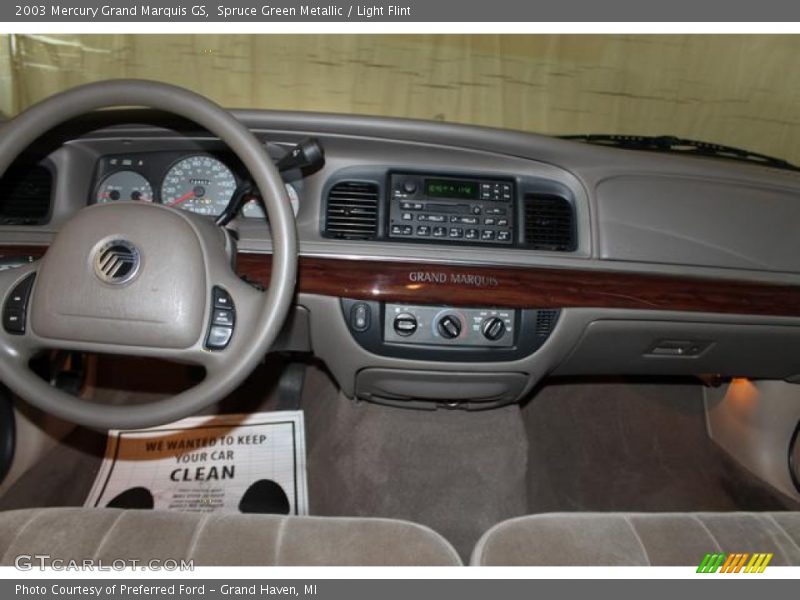 Spruce Green Metallic / Light Flint 2003 Mercury Grand Marquis GS