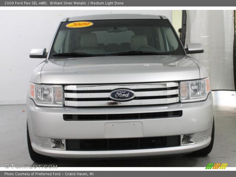 Brilliant Silver Metallic / Medium Light Stone 2009 Ford Flex SEL AWD