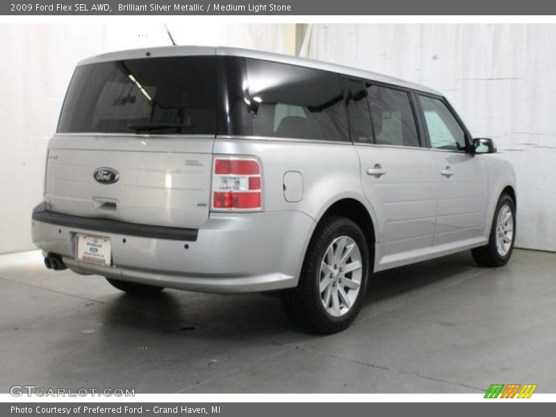 Brilliant Silver Metallic / Medium Light Stone 2009 Ford Flex SEL AWD