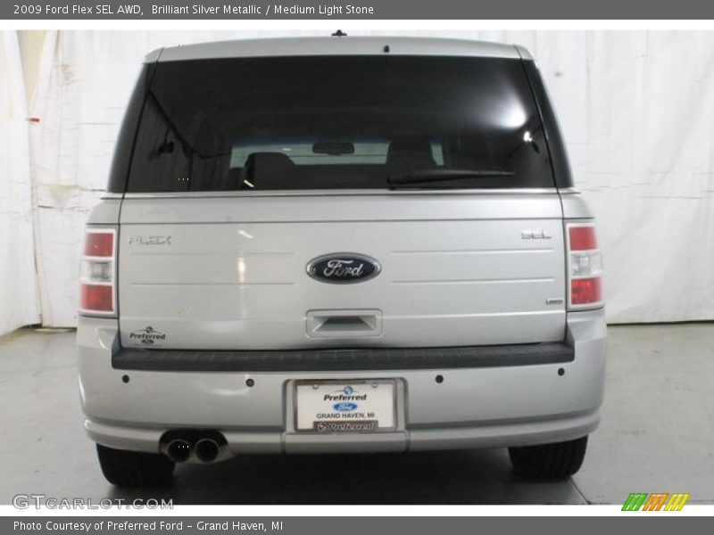 Brilliant Silver Metallic / Medium Light Stone 2009 Ford Flex SEL AWD