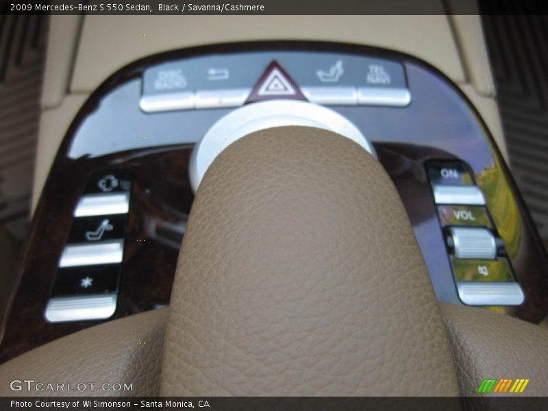 Black / Savanna/Cashmere 2009 Mercedes-Benz S 550 Sedan