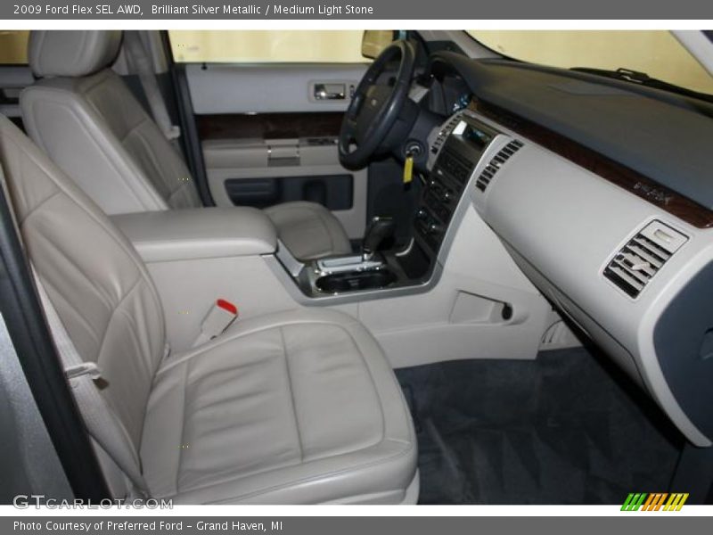 Brilliant Silver Metallic / Medium Light Stone 2009 Ford Flex SEL AWD