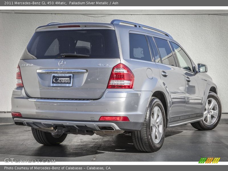 Palladium Silver Metallic / Ash 2011 Mercedes-Benz GL 450 4Matic