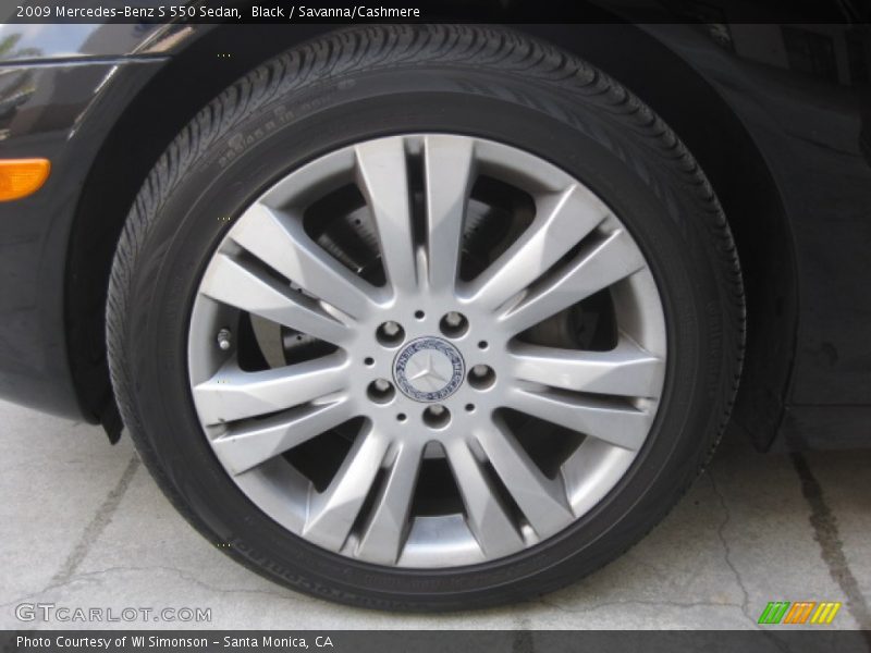 Black / Savanna/Cashmere 2009 Mercedes-Benz S 550 Sedan