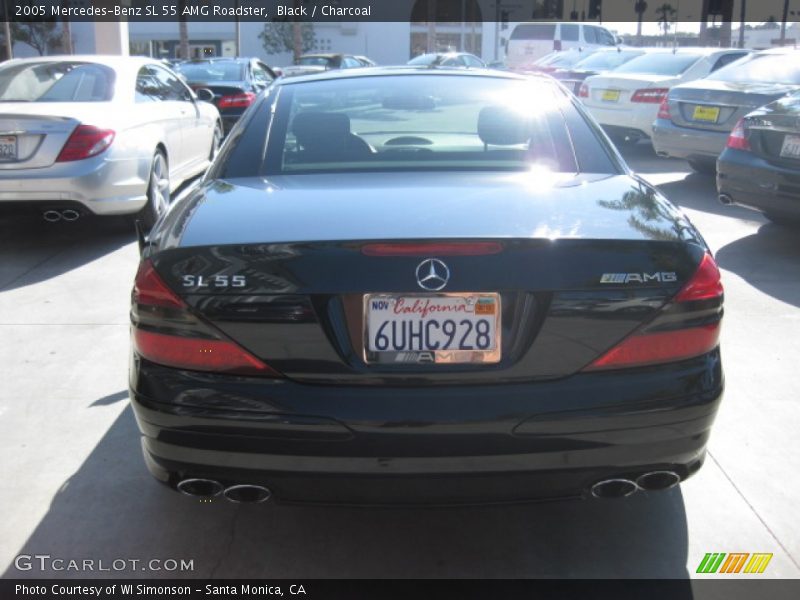 Black / Charcoal 2005 Mercedes-Benz SL 55 AMG Roadster