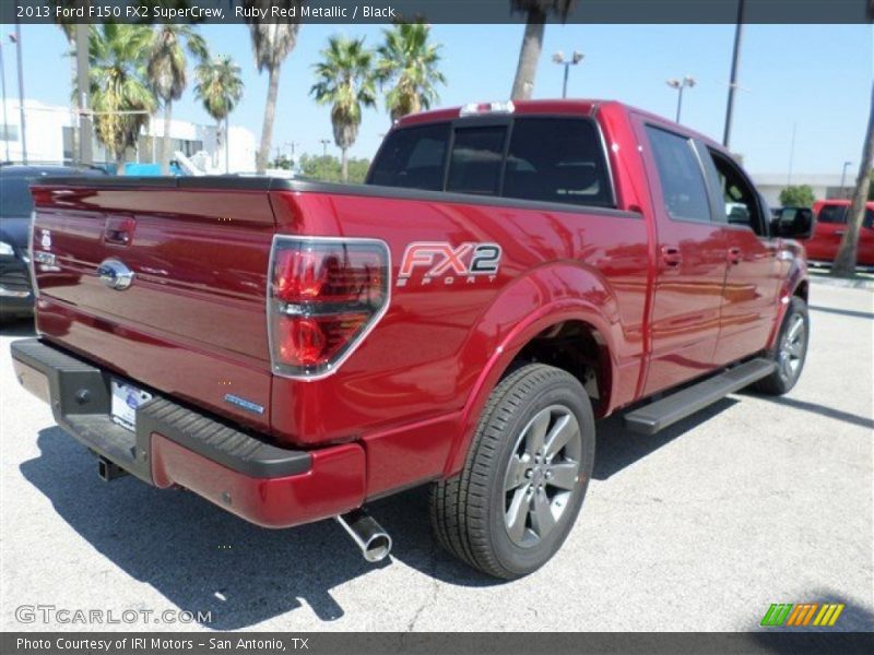 Ruby Red Metallic / Black 2013 Ford F150 FX2 SuperCrew