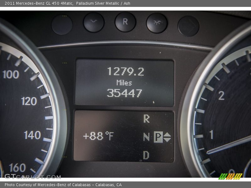 Palladium Silver Metallic / Ash 2011 Mercedes-Benz GL 450 4Matic