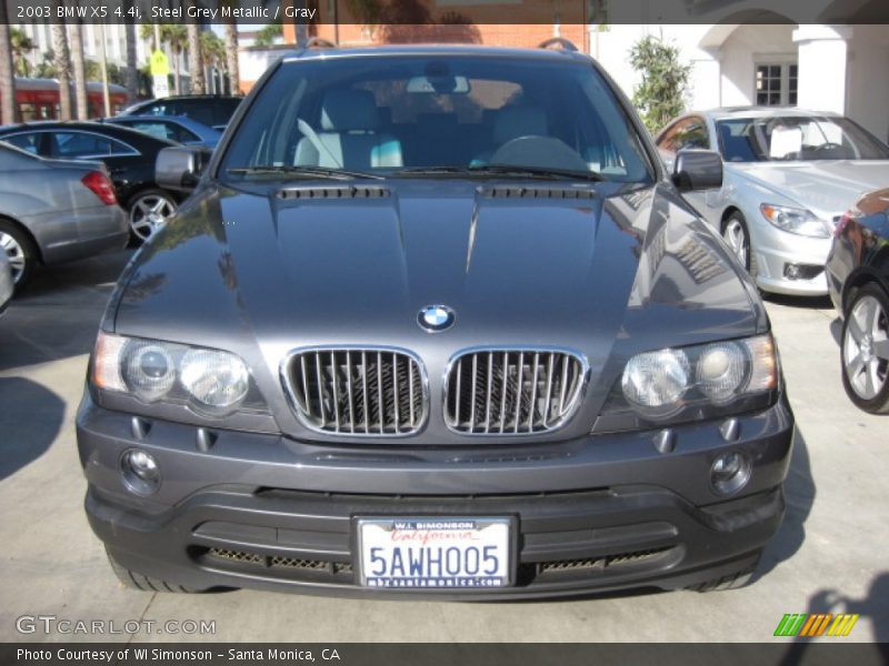 Steel Grey Metallic / Gray 2003 BMW X5 4.4i