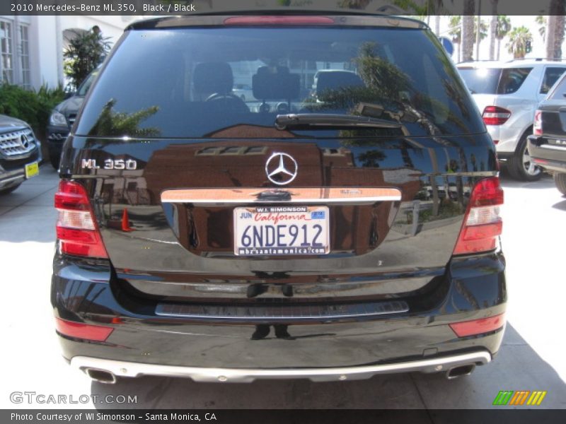 Black / Black 2010 Mercedes-Benz ML 350
