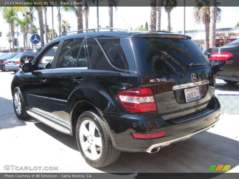 Black / Black 2010 Mercedes-Benz ML 350