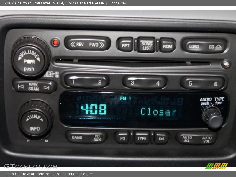 Bordeaux Red Metallic / Light Gray 2007 Chevrolet TrailBlazer LS 4x4