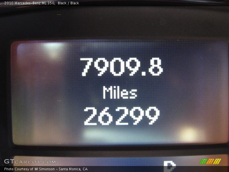 Black / Black 2010 Mercedes-Benz ML 350