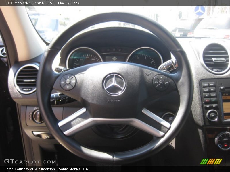 Black / Black 2010 Mercedes-Benz ML 350