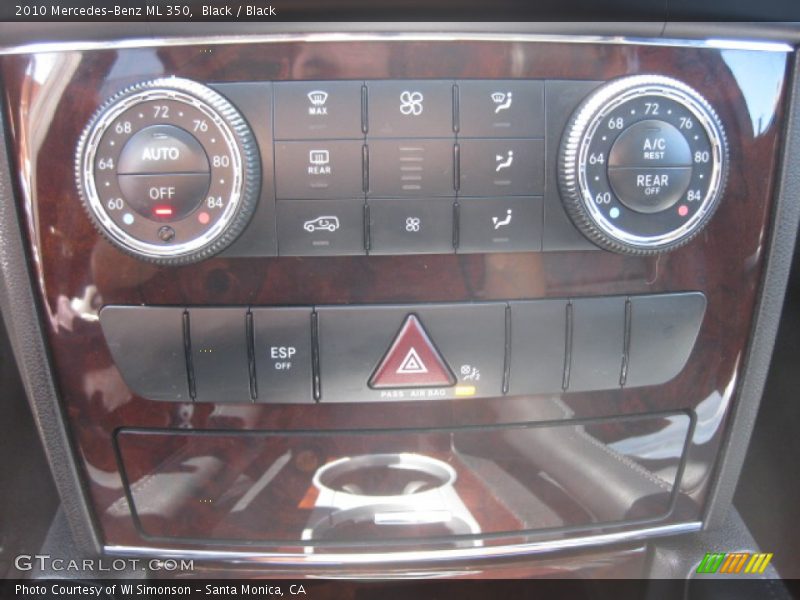 Black / Black 2010 Mercedes-Benz ML 350