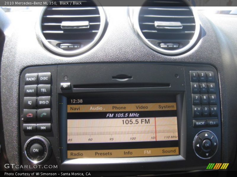 Black / Black 2010 Mercedes-Benz ML 350