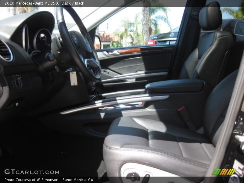 Black / Black 2010 Mercedes-Benz ML 350