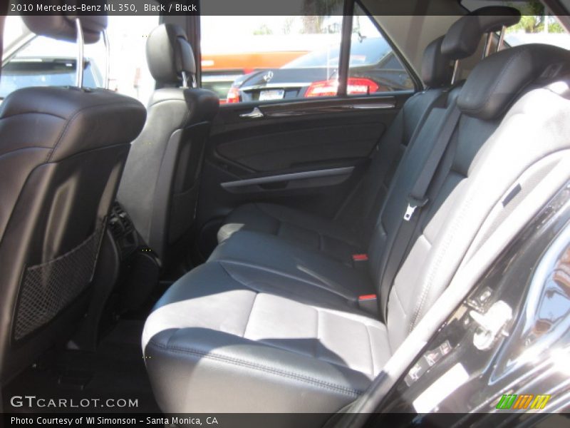 Black / Black 2010 Mercedes-Benz ML 350
