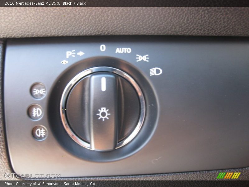 Black / Black 2010 Mercedes-Benz ML 350