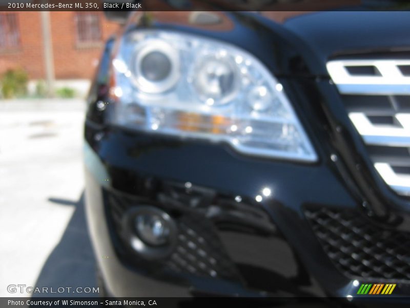 Black / Black 2010 Mercedes-Benz ML 350
