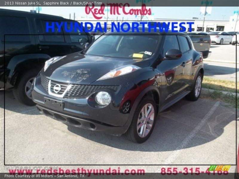 Sapphire Black / Black/Silver Trim 2013 Nissan Juke SL