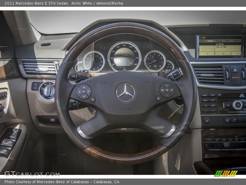 Arctic White / Almond/Mocha 2011 Mercedes-Benz E 350 Sedan