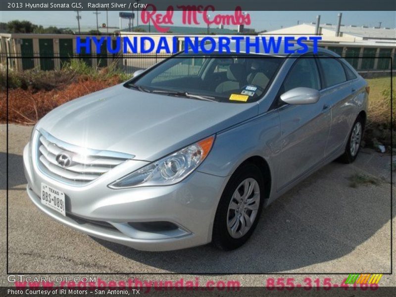 Radiant Silver / Gray 2013 Hyundai Sonata GLS