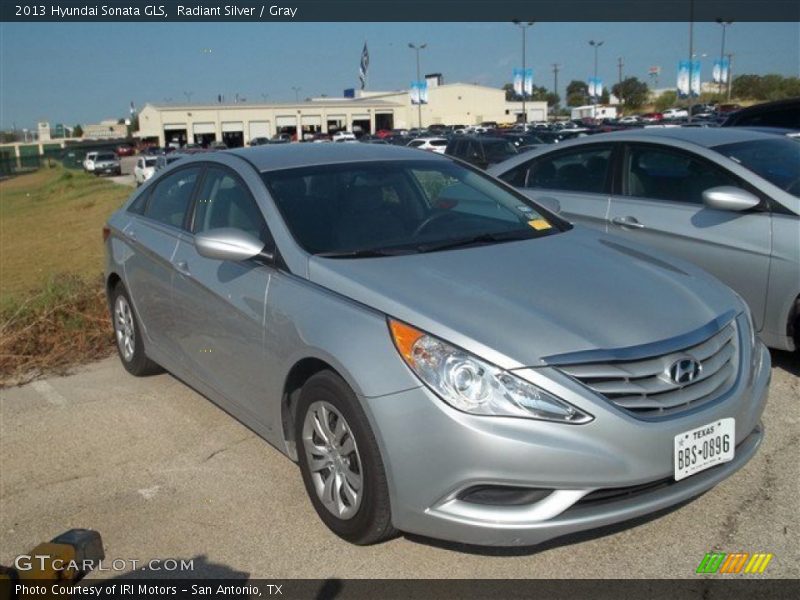 Radiant Silver / Gray 2013 Hyundai Sonata GLS