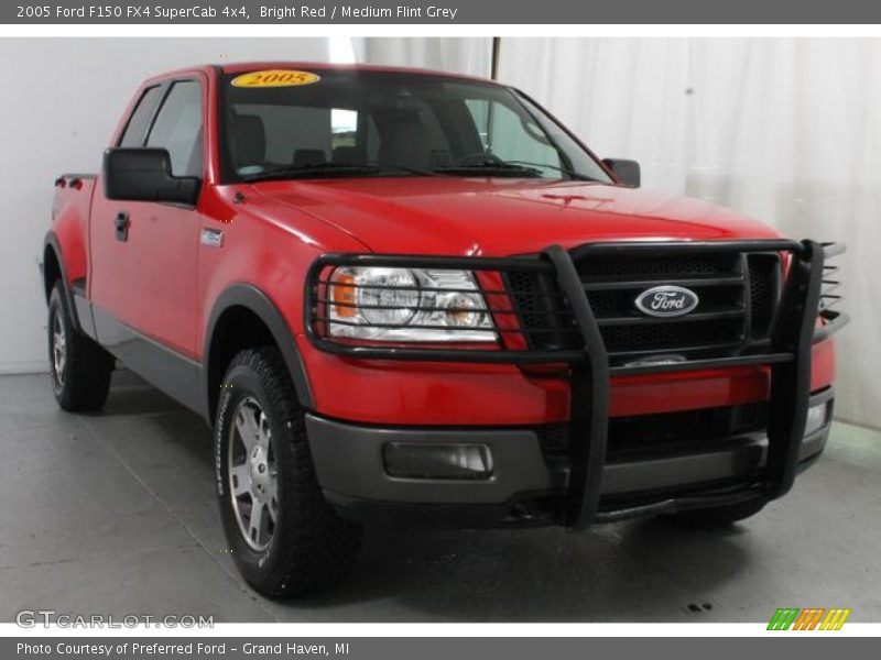 Bright Red / Medium Flint Grey 2005 Ford F150 FX4 SuperCab 4x4