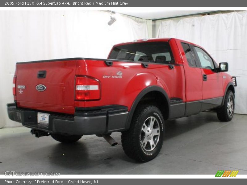 Bright Red / Medium Flint Grey 2005 Ford F150 FX4 SuperCab 4x4