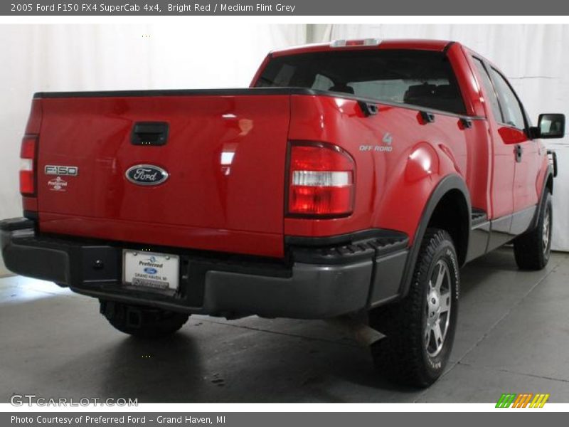 Bright Red / Medium Flint Grey 2005 Ford F150 FX4 SuperCab 4x4