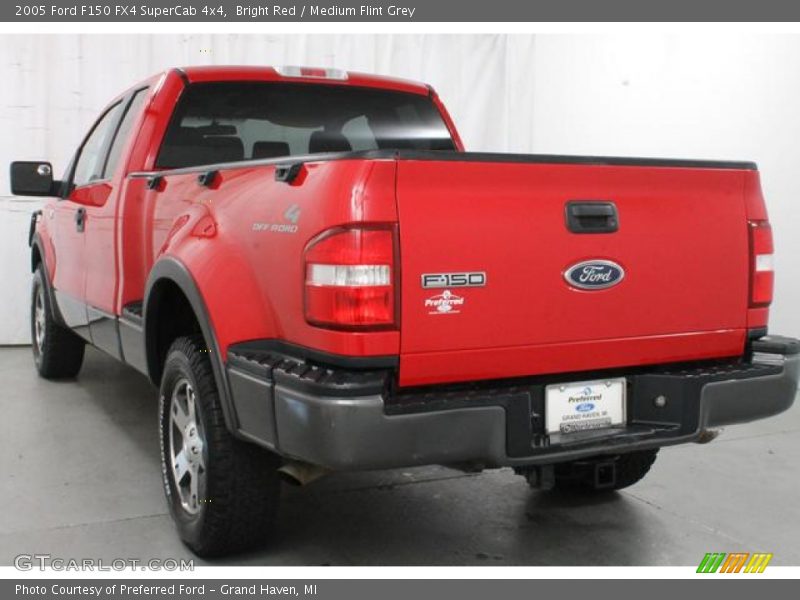 Bright Red / Medium Flint Grey 2005 Ford F150 FX4 SuperCab 4x4