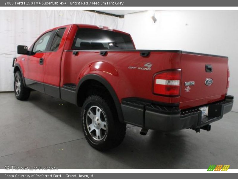 Bright Red / Medium Flint Grey 2005 Ford F150 FX4 SuperCab 4x4