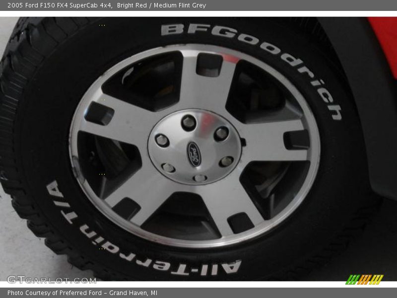Bright Red / Medium Flint Grey 2005 Ford F150 FX4 SuperCab 4x4