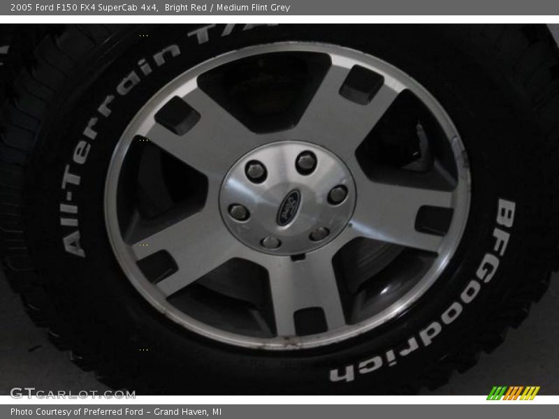 Bright Red / Medium Flint Grey 2005 Ford F150 FX4 SuperCab 4x4