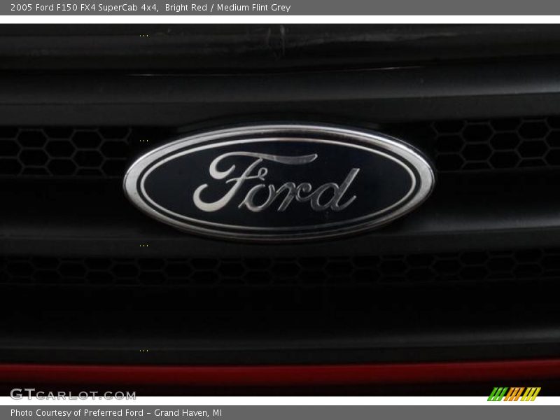 Bright Red / Medium Flint Grey 2005 Ford F150 FX4 SuperCab 4x4