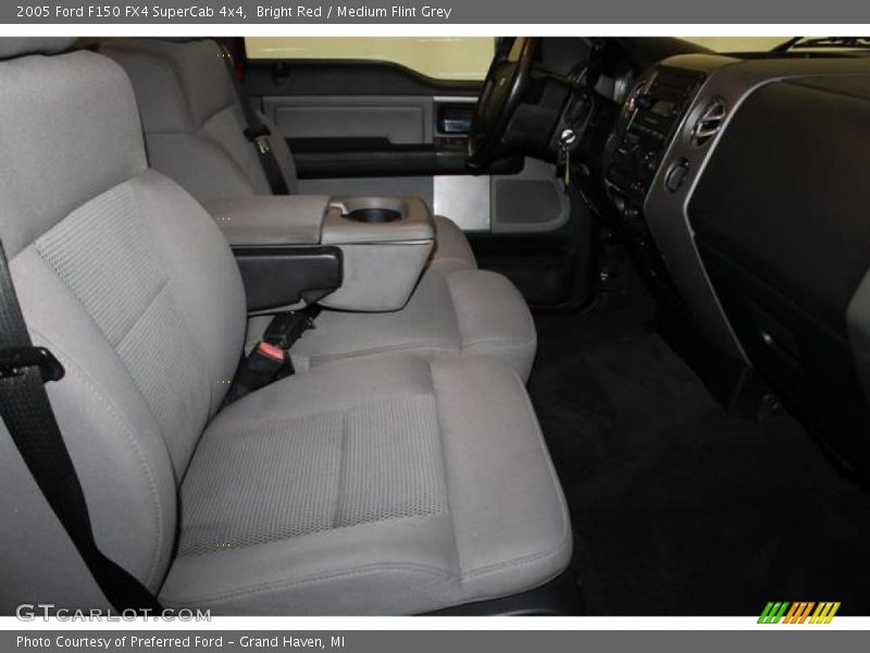 Bright Red / Medium Flint Grey 2005 Ford F150 FX4 SuperCab 4x4