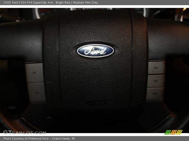 Bright Red / Medium Flint Grey 2005 Ford F150 FX4 SuperCab 4x4