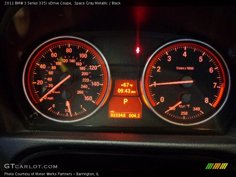 Space Gray Metallic / Black 2011 BMW 3 Series 335i xDrive Coupe