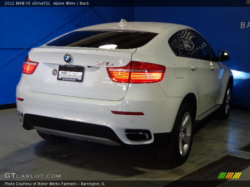 Alpine White / Black 2012 BMW X6 xDrive50i