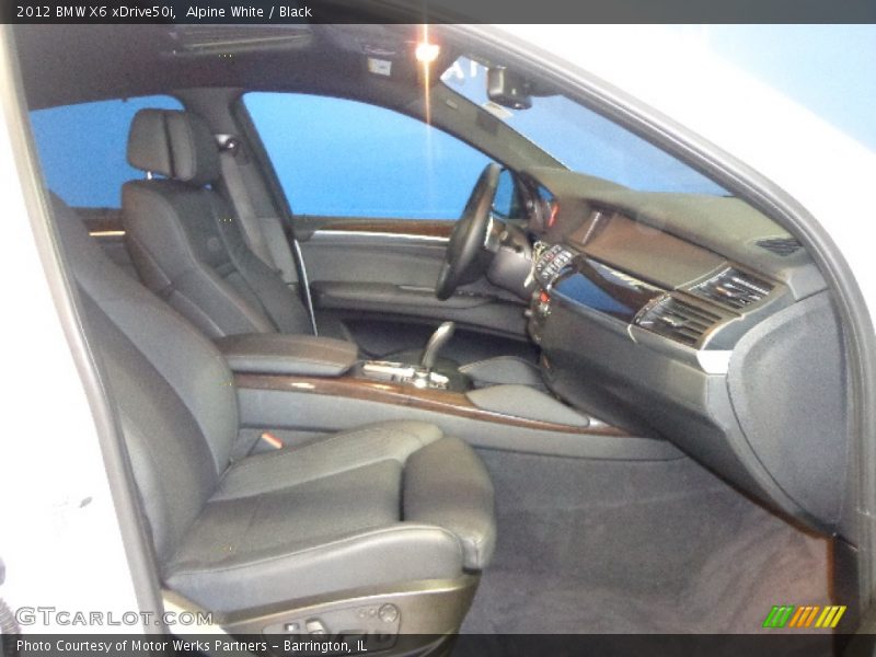 Alpine White / Black 2012 BMW X6 xDrive50i