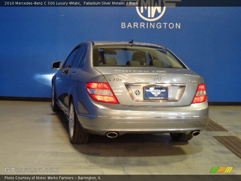 Palladium Silver Metallic / Black 2010 Mercedes-Benz C 300 Luxury 4Matic