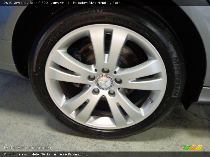 Palladium Silver Metallic / Black 2010 Mercedes-Benz C 300 Luxury 4Matic