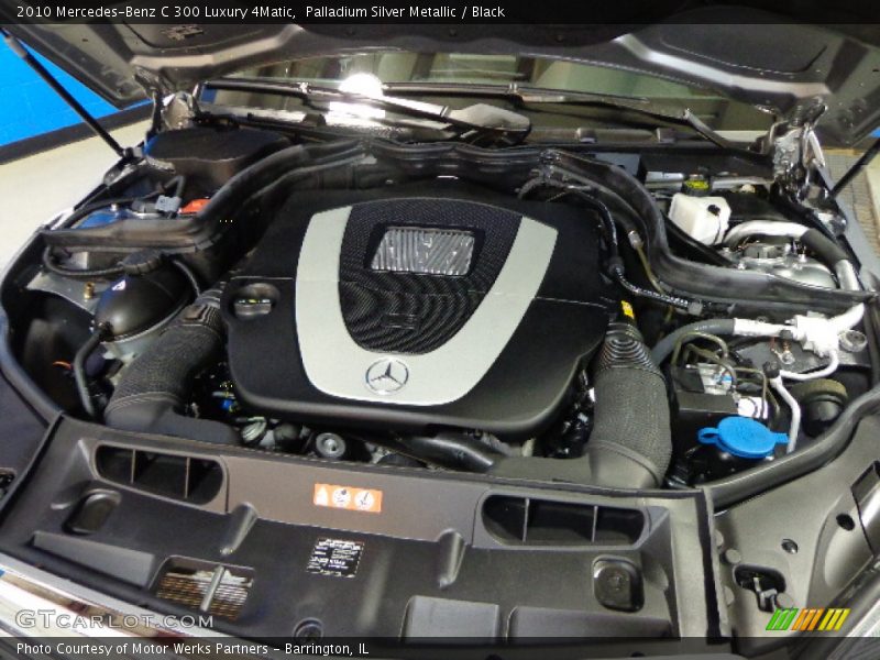 Palladium Silver Metallic / Black 2010 Mercedes-Benz C 300 Luxury 4Matic