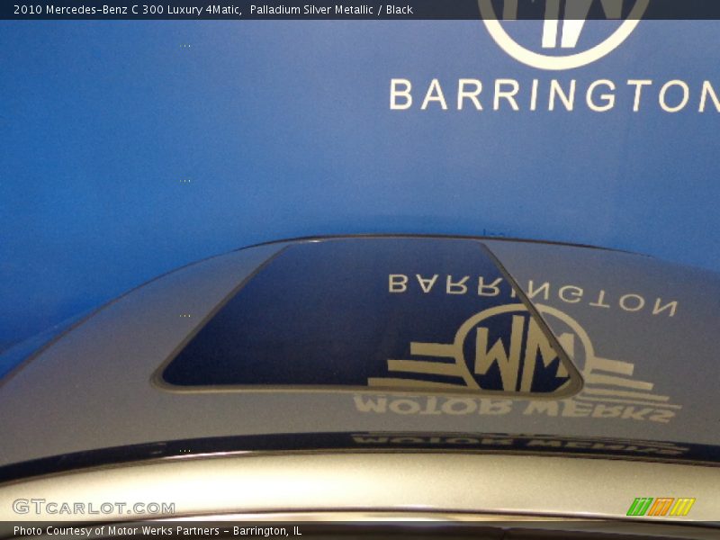 Palladium Silver Metallic / Black 2010 Mercedes-Benz C 300 Luxury 4Matic
